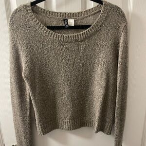 Cozy sweater, Divided by H&M. Brown natural knit top.